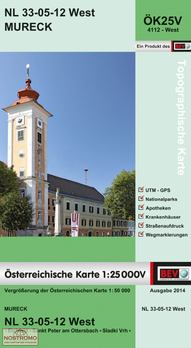 4112-WEST MURECK | carte topographique BEV