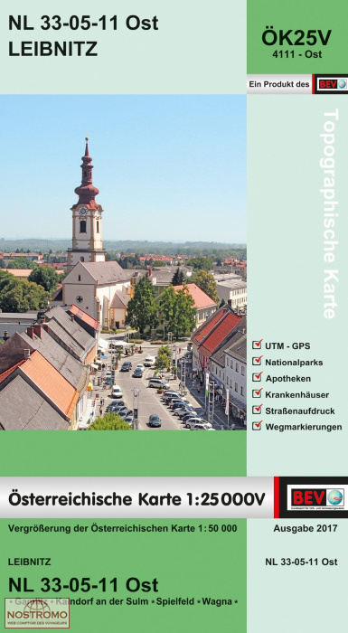 4111-OST LEIBNITZ | carte topographique BEV