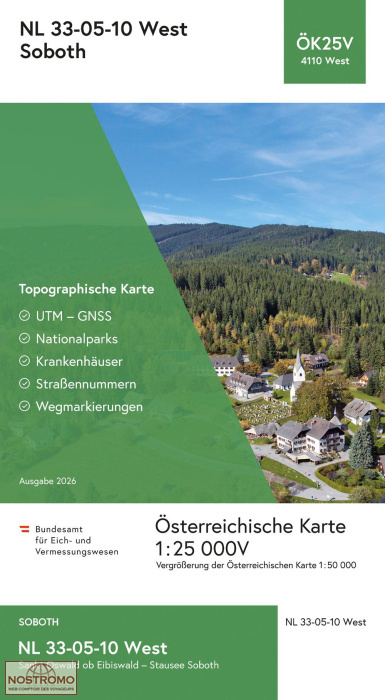 4110-WEST SOBOTH | carte topographique BEV