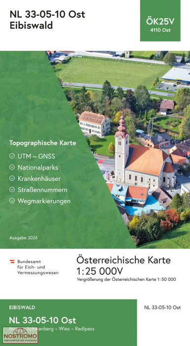 4110-OST EIBISWALD | carte topographique BEV