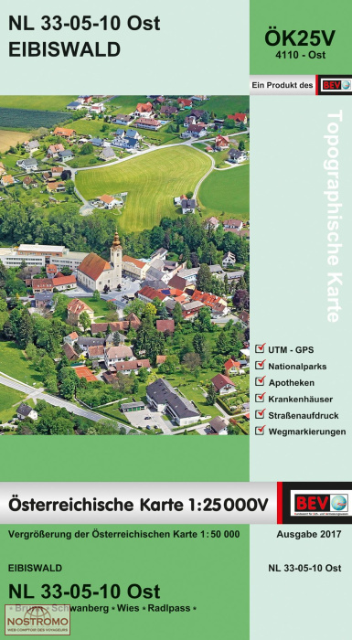 4110-OST EIBISWALD | carte topographique BEV