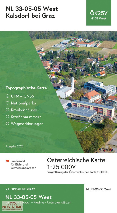 4105-WEST KALSDORF BEI GRAZ | BEV topographical map