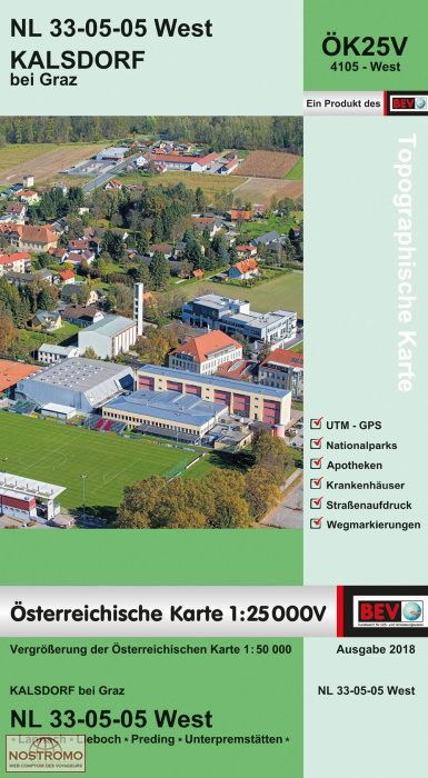 4105-WEST KALSDORF BEI GRAZ | BEV topographical map