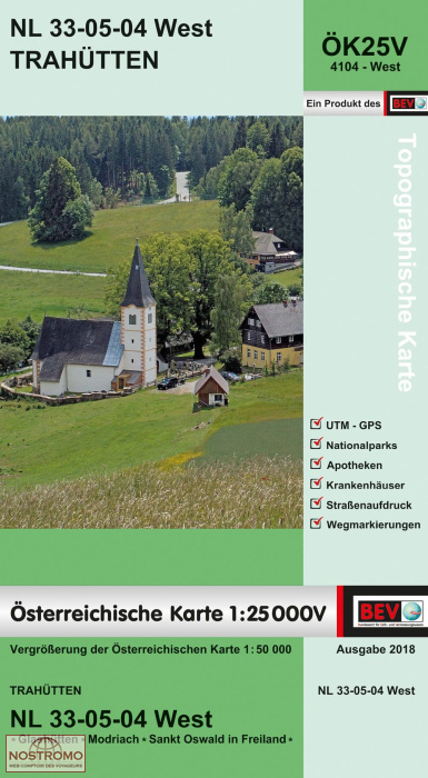 4104-WEST TRAHÜTTEN | BEV topographical map