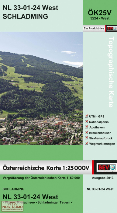 3224-WEST SCHLADMING | BEV topographical map