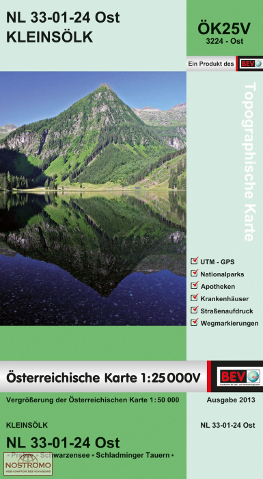 3224-OST KLEINSÖLK | BEV topographical map