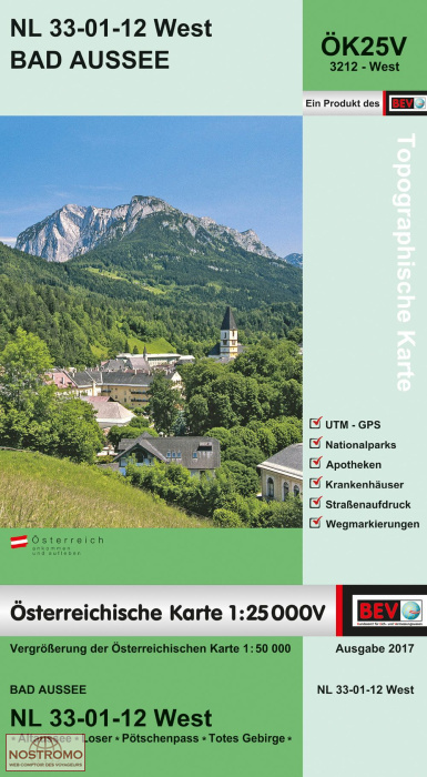 3212-WEST BAD AUSSEE | BEV topographical map