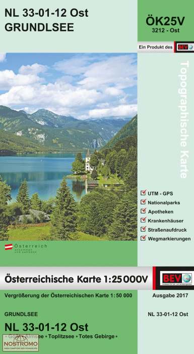 3212-OST GRUNDLSEE | BEV topographical map