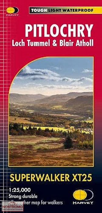 PITLOCHRY - LOCH TUMMEL & BLAIR ATHOLL | Harvey hiking map