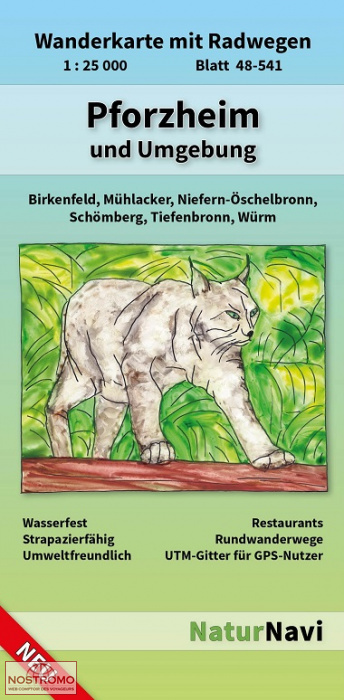 PFORZHEIM UND UMGEBUNG | NaturNavi hiking map