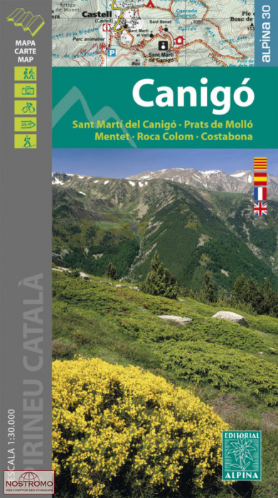 44 CANIGÓ | carte de randonnée Alpina