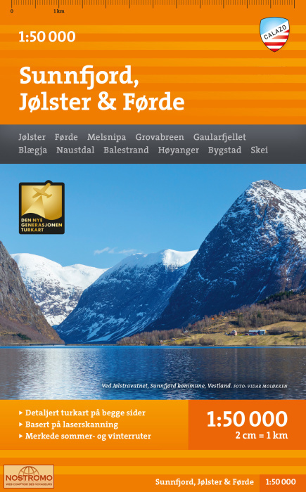 SUNNFJORD, JØLSTER & FØRDE | Calazo hiking map