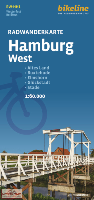 HH1 HAMBURG WEST | carte de cyclotourisme Esterbauer