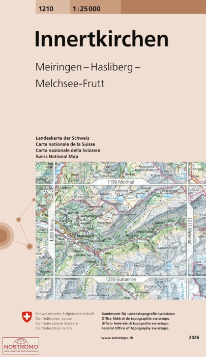 1210 INNERTKIRCHEN | Swisstopo topographic map