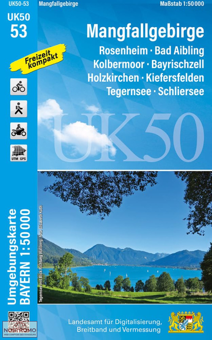 UK50-53 MANGFALLGEBIRGE | LDBV hiking map