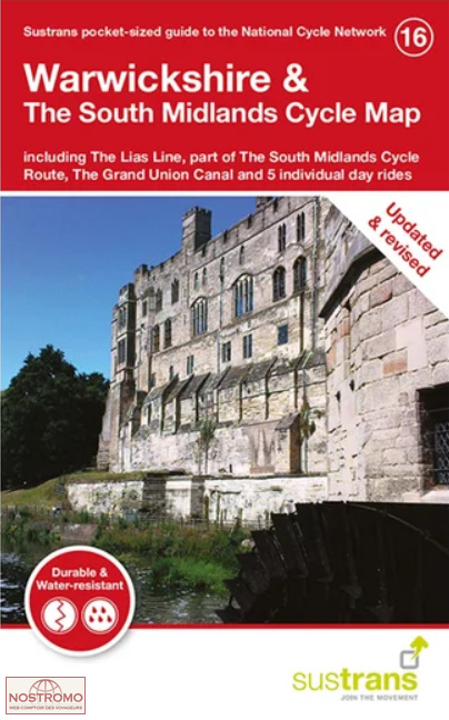 16 WARWICKSHIRE & THE SOUTH MIDLANDS | carte de cyclotourisme Sustrans