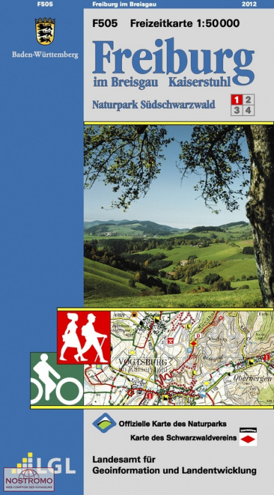 F505 FREIBURG IM BREISGAU | LGL hiking map