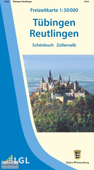 F523 TÜBINGEN - REUTLINGEN | LGL hiking map