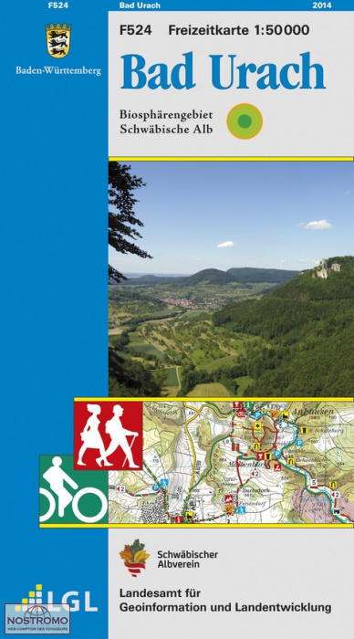 F524 BAD URACH | LGL hiking map