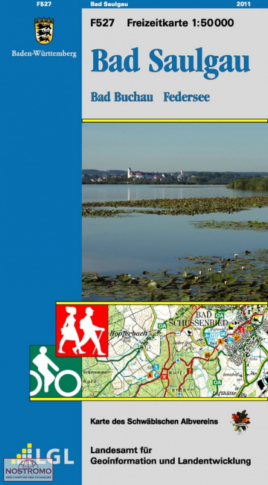 F527 BAD SAULGAU | LGL hiking map