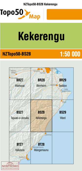 BS28 KEKERENGU | carte topographique LINZ