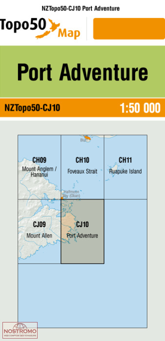 CJ10 PORT ADVENTURE | carte topographique LINZ