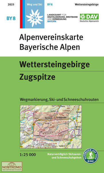 BY08 WETTERSTEINGEBIRGE - ZUGSPITZE | DAV Alpenverein hiking map