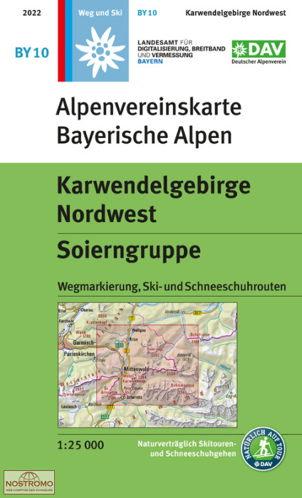 BY10 KARWENDELGEBIRGE NORDWEST | DAV Alpenverein hiking map