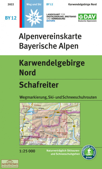 BY12 KARWENDELGEBIRGE NORD - SCHAFREITER | DAV Alpenverein hiking map