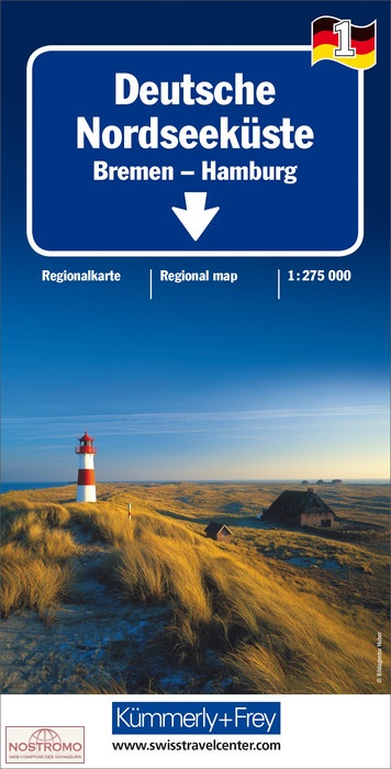 1 GERMAN NORTH SEA COAST | Kummerly+Frey road map
