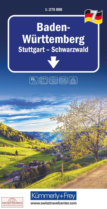 7 BADEN-WURTTEMBERG | Kummerly+Frey road map