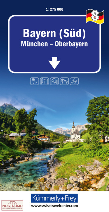 8 SOUTH BAVARIA | Kummerly+Frey road map