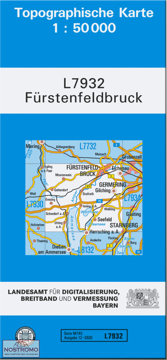 L7932 FÜRSTENFELDBRUCK | carte topographique LDBV