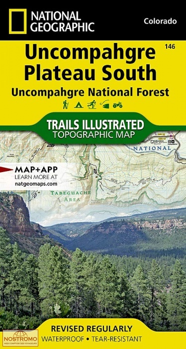 UNCOMPAHGRE PLATEAU SOUTH | National Geographic hiking map