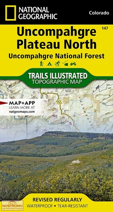 UNCOMPAHGRE PLATEAU NORTH | National Geographic hiking map
