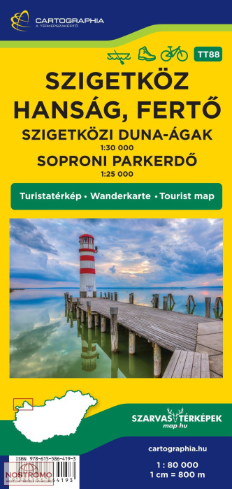 SZIGETKÖZ - HANSAG-FERTO | carte de randonnée Cartographia & Szarvas