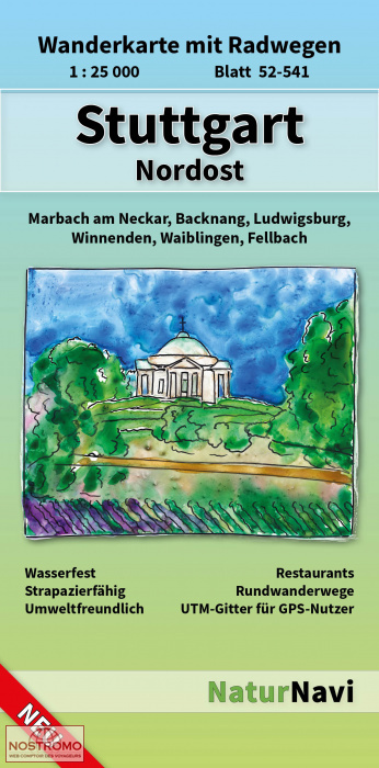 STUTTGART NORDOST | NaturNavi hiking map