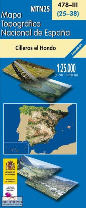 478-3 CILLEROS EL HONDO | carte topographique CNIG