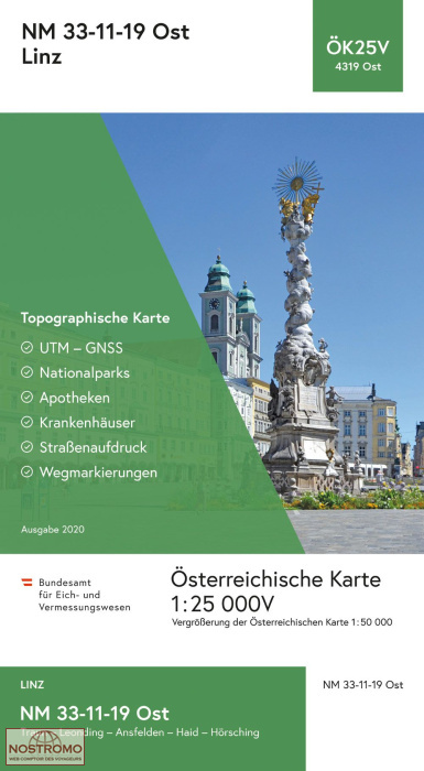 4319-OST LINZ | carte topographique BEV