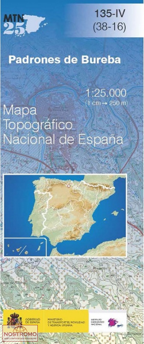 135-4 PADRONES DE BUREBA | carte topographique CNIG