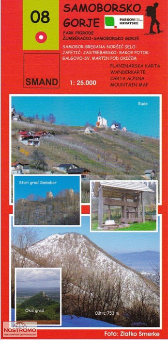 08 SAMORBORSKO GORJE | carte de randonnée Smand