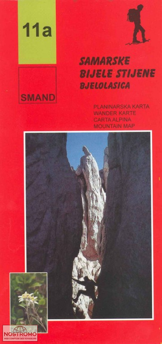 11A BIJELE - SAMARSKE STIJENE | carte de randonnée Smand