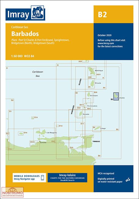 B2 BARBADOS | Imray nautical chart
