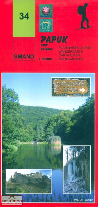 34 PAPUK - SLAVONSKE PLANINE | carte de randonnée Smand