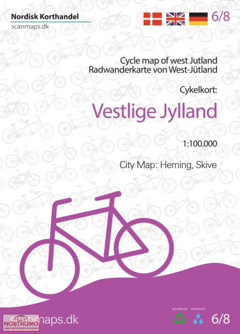 6 WEST JUTLAND | Nordisk Korthandel cycling map