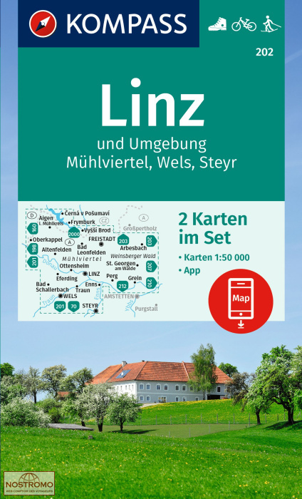 LINZ UND UMGEBUNG 202 | Kompass hiking maps