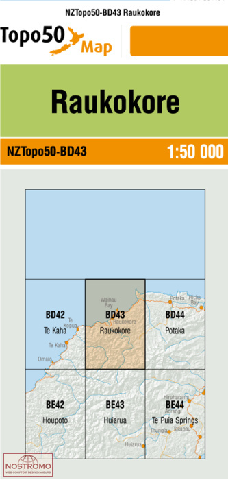 BD43 RAUKOKORE | carte topographique LINZ