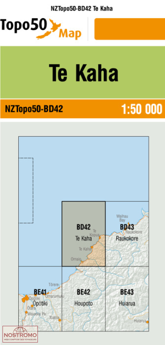 BD42 TE KAHA | carte topographique LINZ