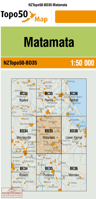 BD35 MATAMATA | carte topographique LINZ