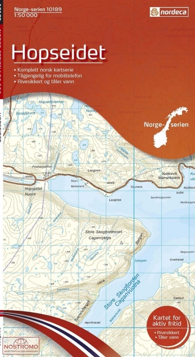 10189 HOPSEIDET | carte topographique Nordeca